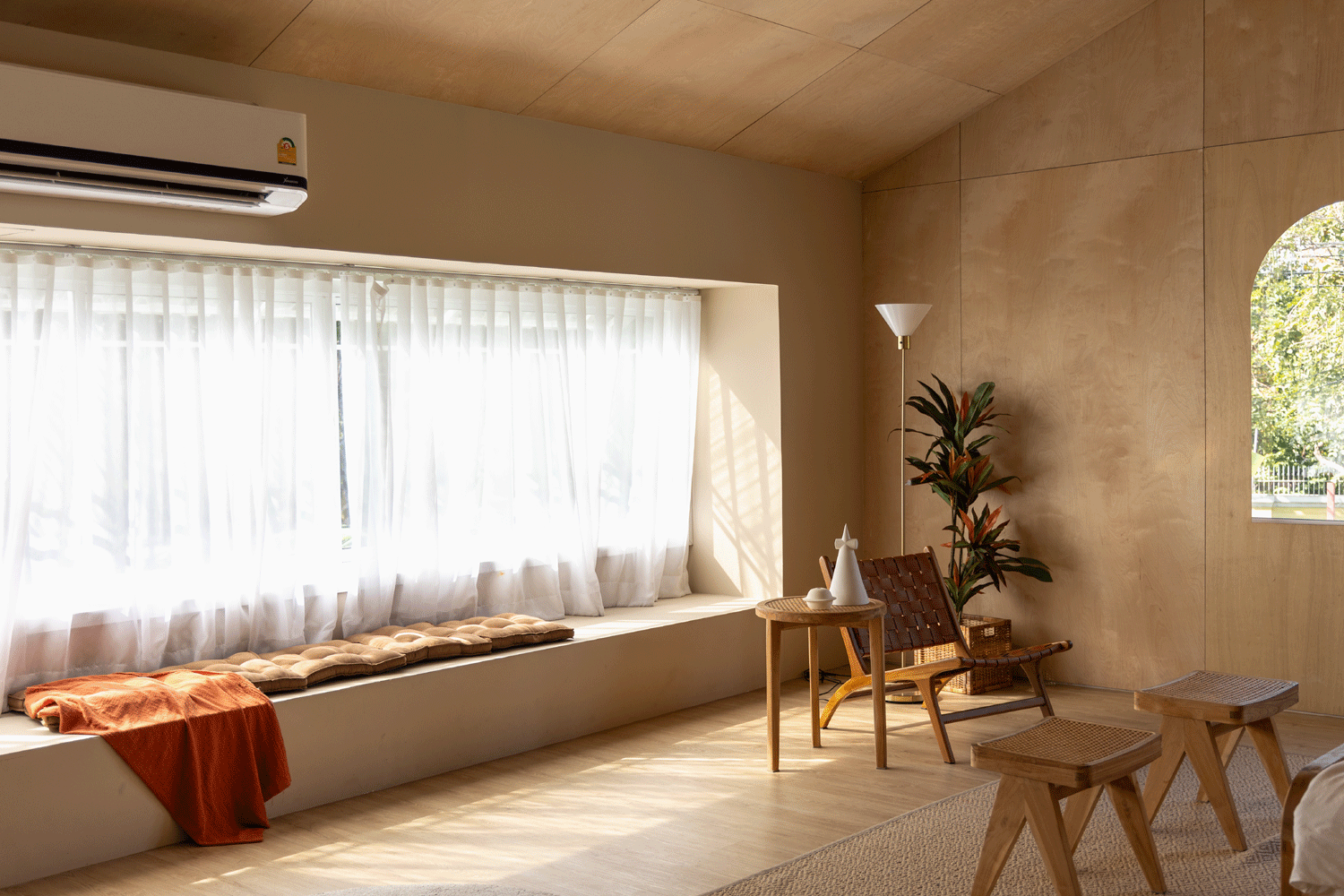 warm minimalist living cozy